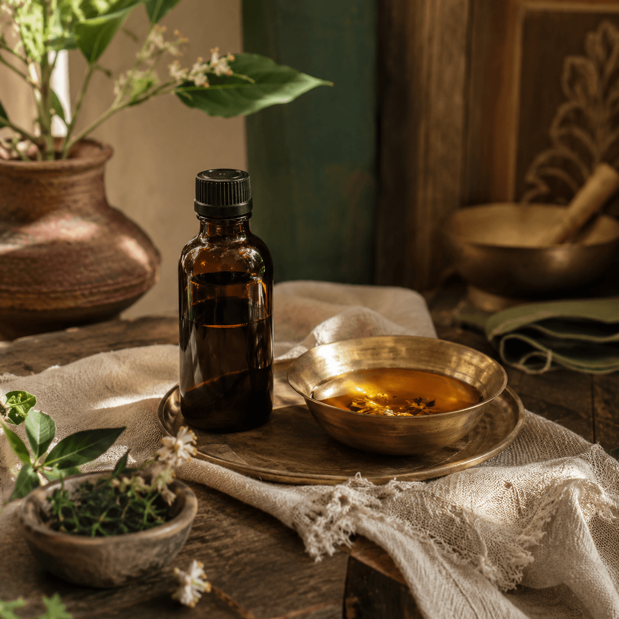 Warm RUVS Naturals product and ritual square