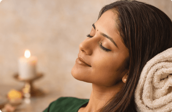 Let it rest step in the RUVS Naturals hibiscus hair oil routine